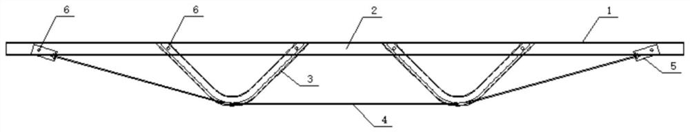 一种建筑弦支桁架梁及其安装方法