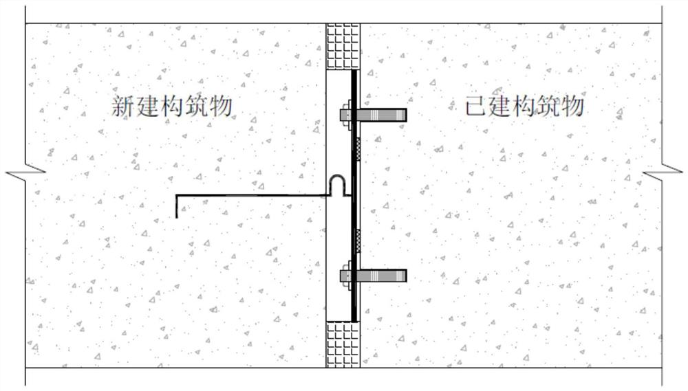 一种用于构筑物变形缝处止水带结构及其施工方法