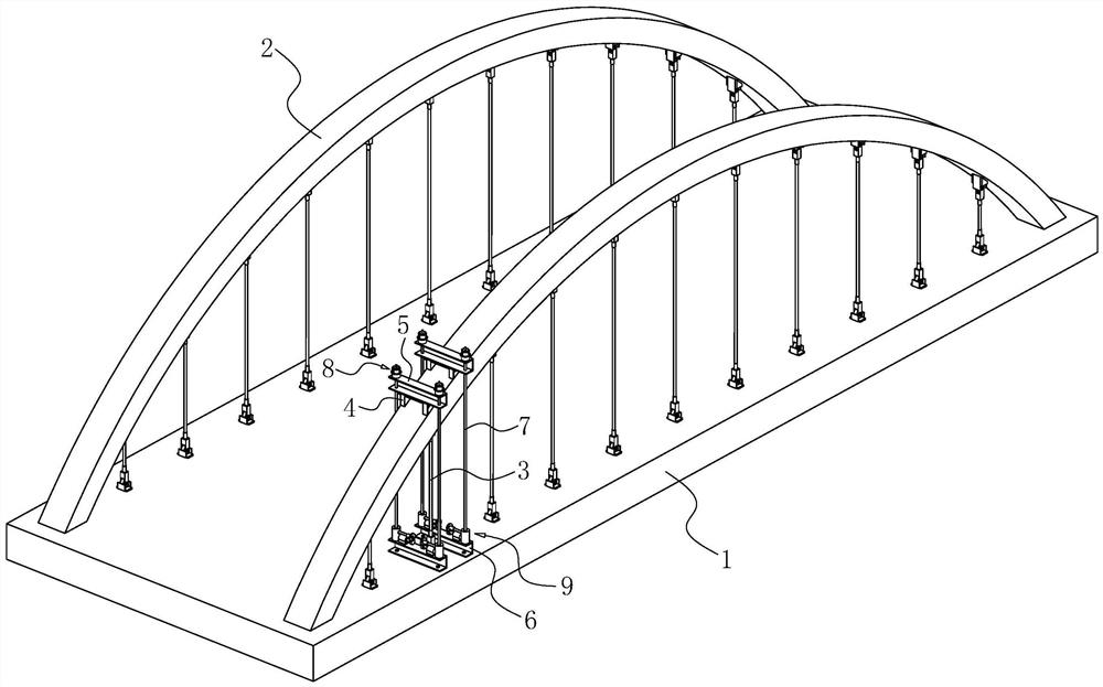 一种系杆拱桥的吊杆更换结构及其施工方法