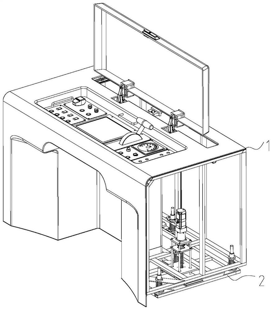 自动升降无人驾驶司机操纵台