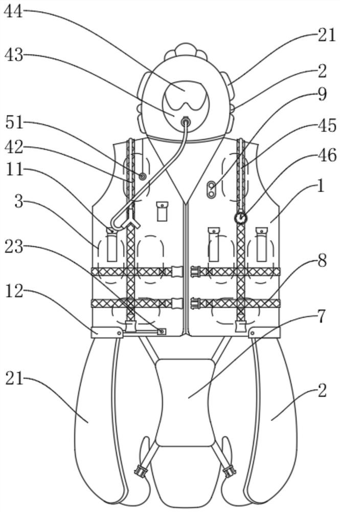 一种穿戴式应急救生装置