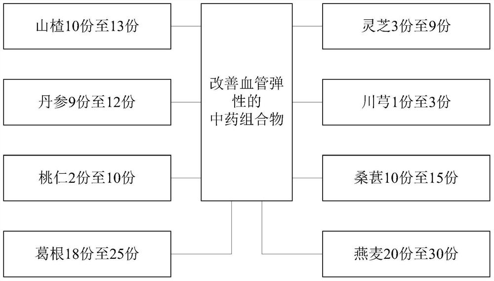 改善血管弹性的中药组合物、制剂及其制备方法