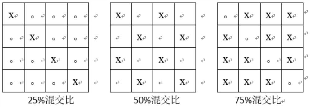 一种同龄人工林改造为异龄混交林的空间配置矩阵方法