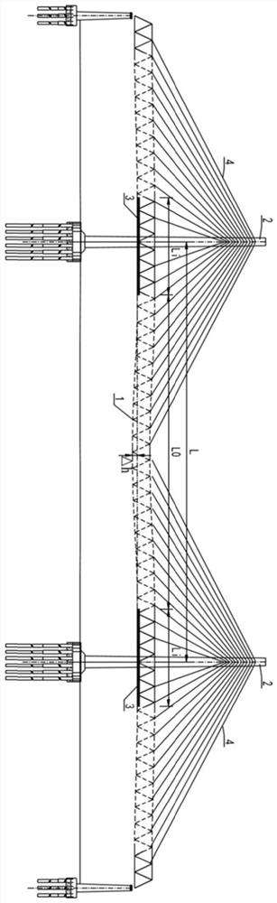 一种钢桁结合梁斜拉桥混凝土板内力调整方法