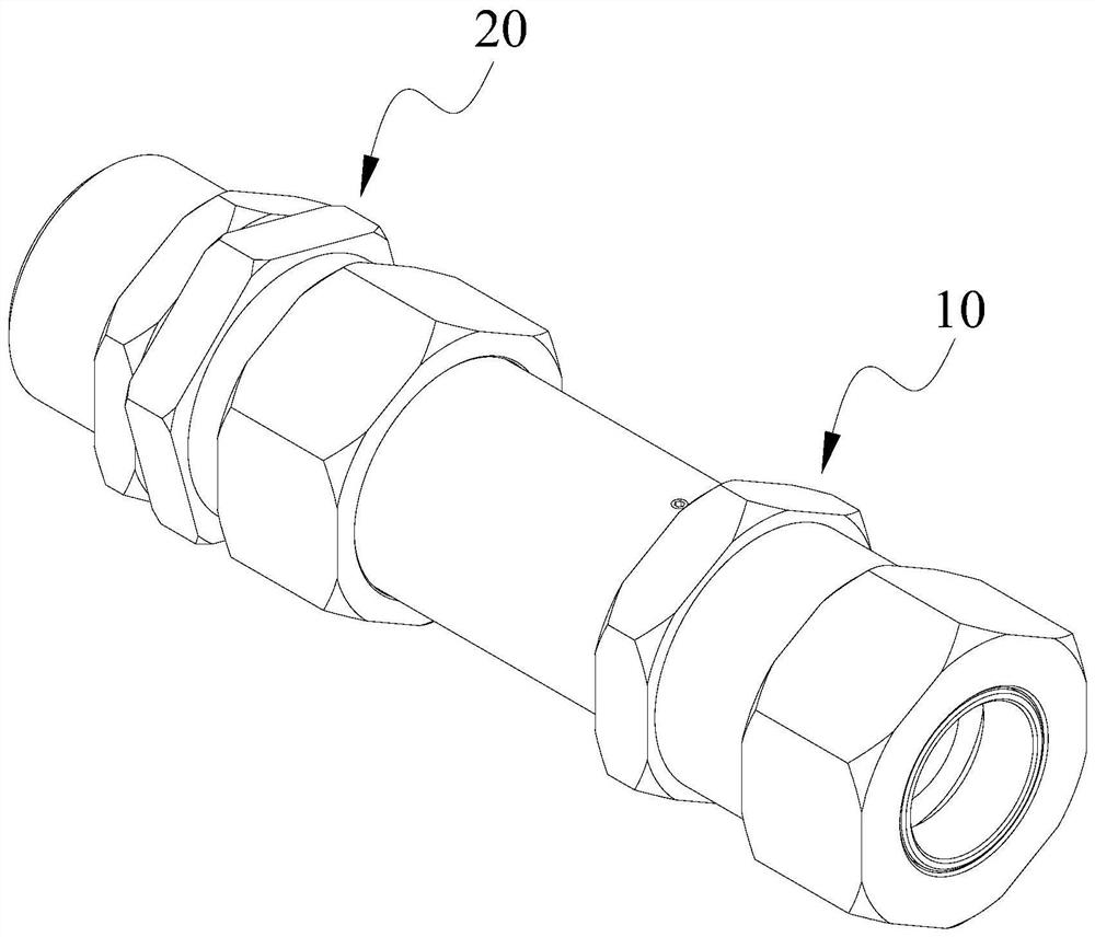 一种矿用隔爆型电缆连接器及灯具