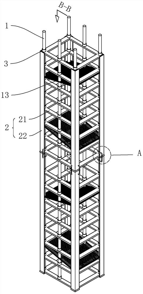 一种建筑柱体用的钢筋笼结构