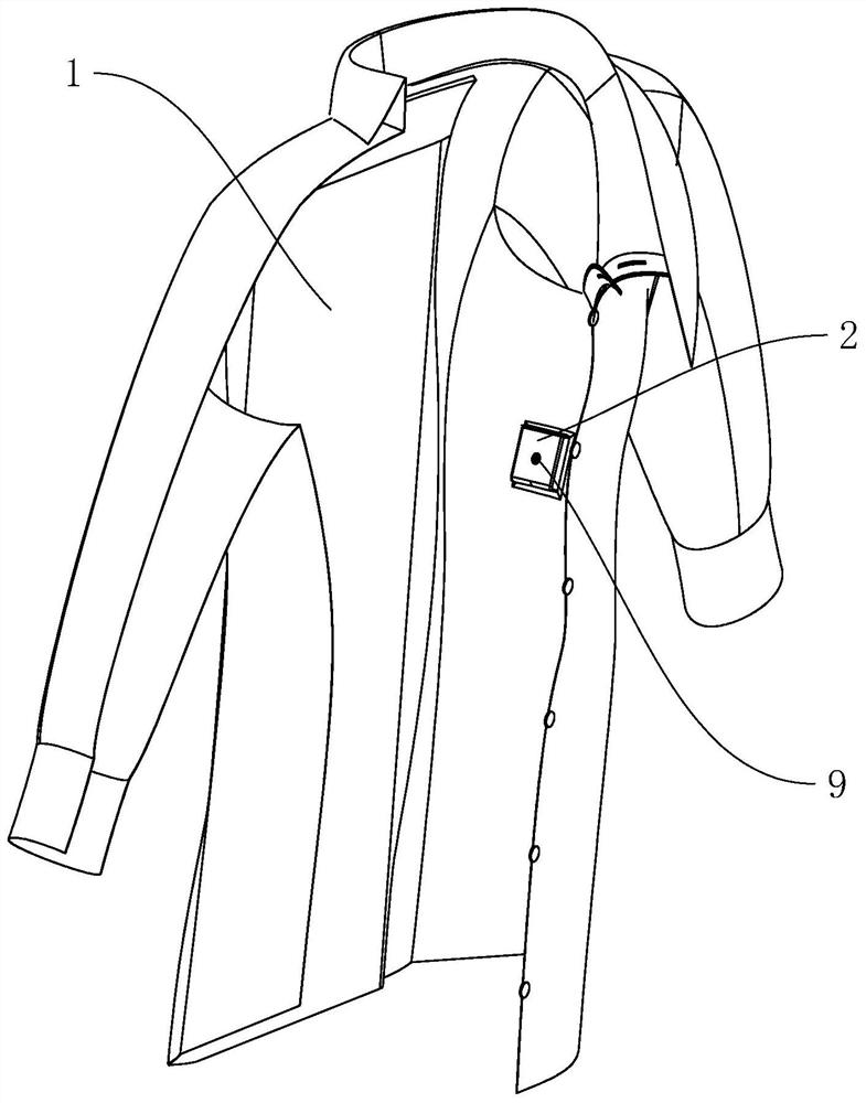 一种具有可持续测温功能的服饰