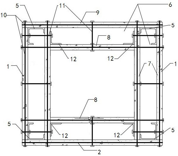 一种装配式钢-混凝土组合剪力墙及其施工方法