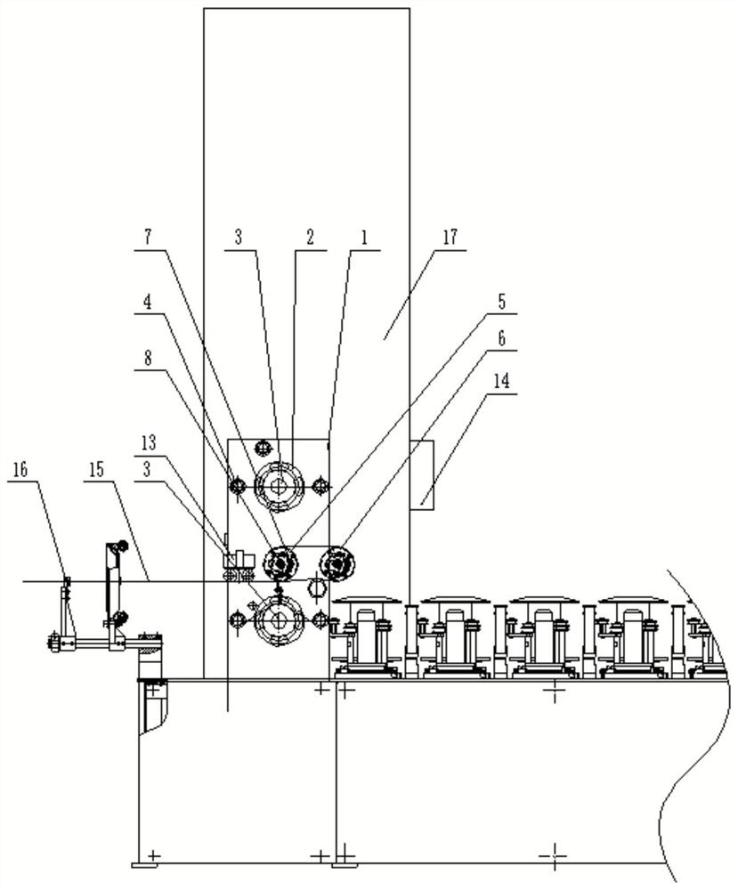 一种捻股机床脉冲箱芯线张力自动调节装置及调节方法