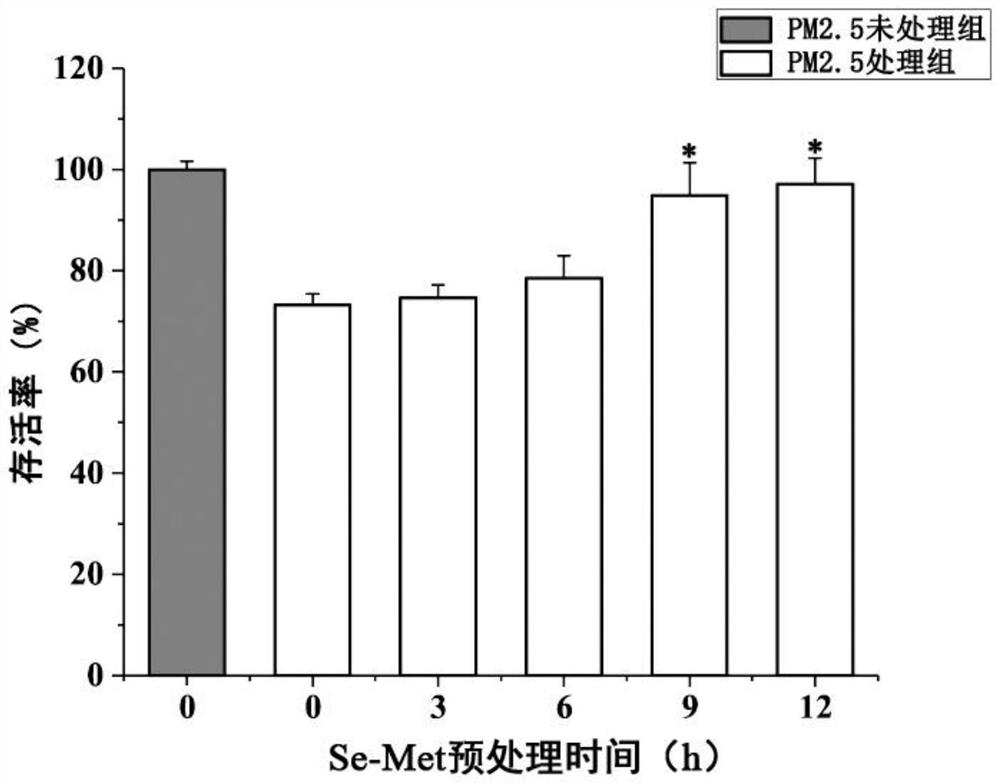 一种硒代蛋氨酸拮抗PM2.5细胞毒性效应的暴露方法