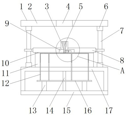 一种可自动定位的中央通道总成加工用自动剪切浇口装置