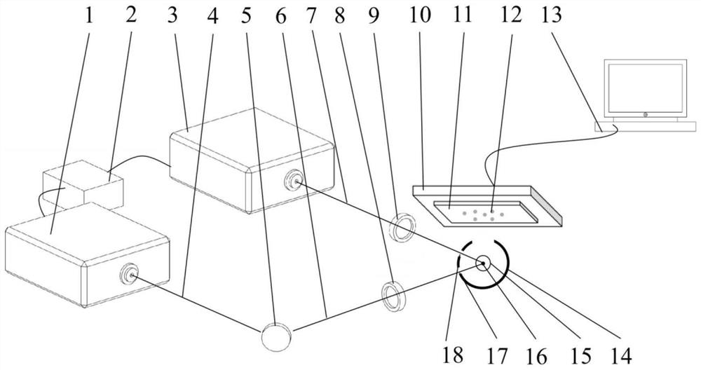 一种空间约束双束激光诱导冲击波清洗微纳米颗粒方法