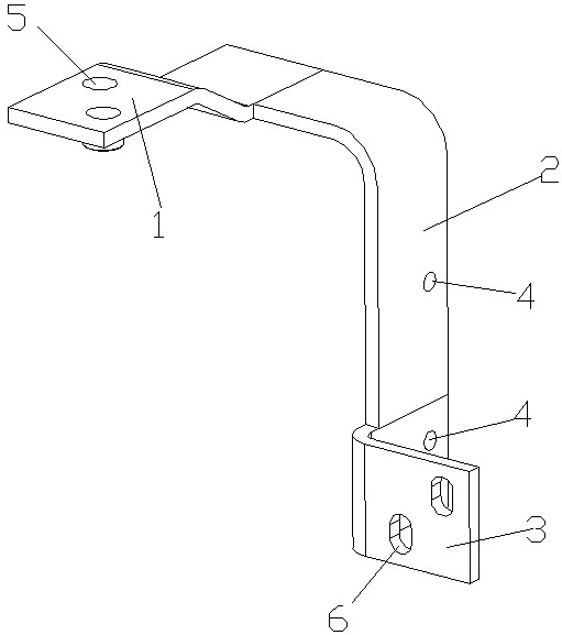 一种大型变频器用高强度异形纳米铜连接件及其加工方法