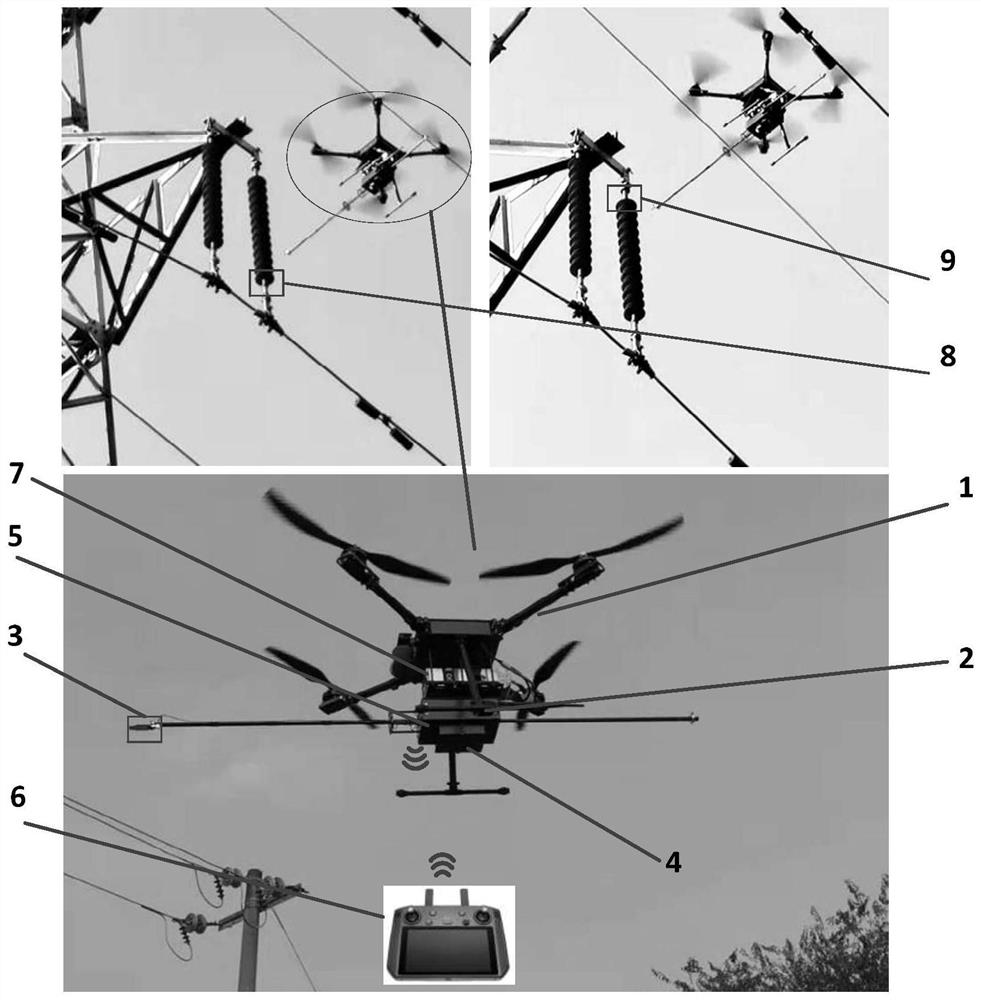 一种零值绝缘子检测用无人机系统及检测方法
