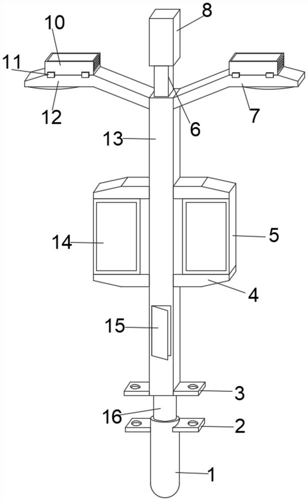一种防爆及高防护通信基站型智慧路灯