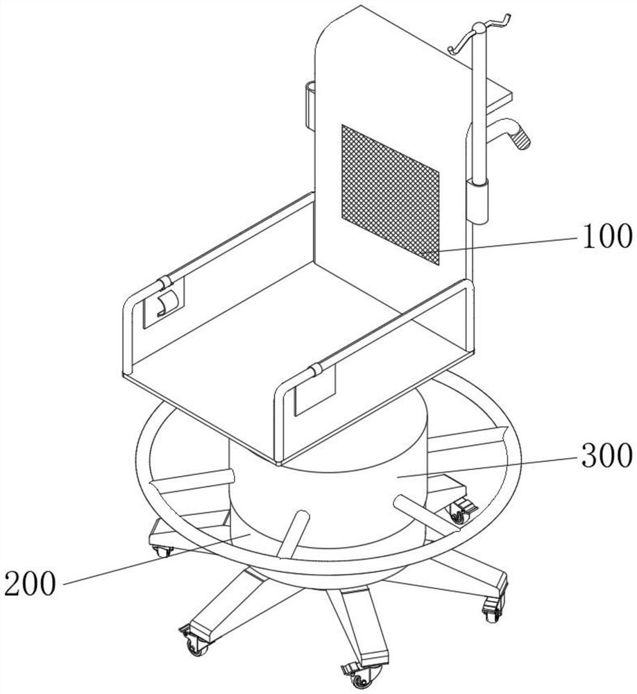 基于套筒结构的儿科快速换向输液椅