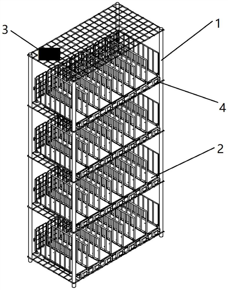 一种可变货道的货架
