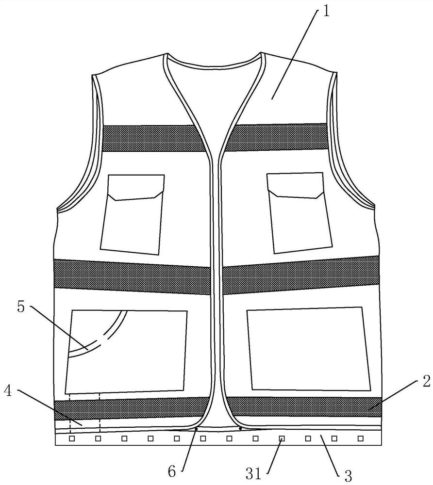 一种反光警示安全服