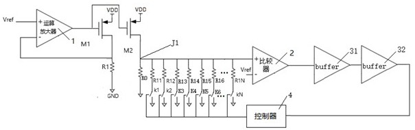 一种芯片内电阻校正电路