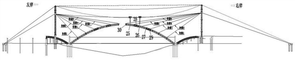 一种飞燕中承式钢管混凝土系杆拱桥主边拱施工方法