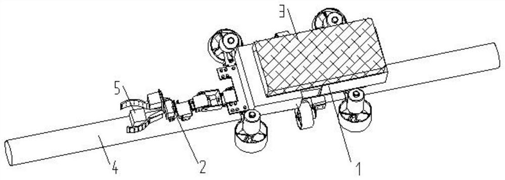 一种水下管道巡检清理机器人