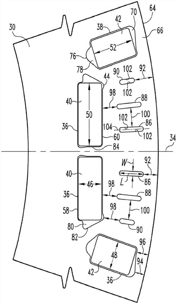 具有磁通分配空隙的内置永磁体电机