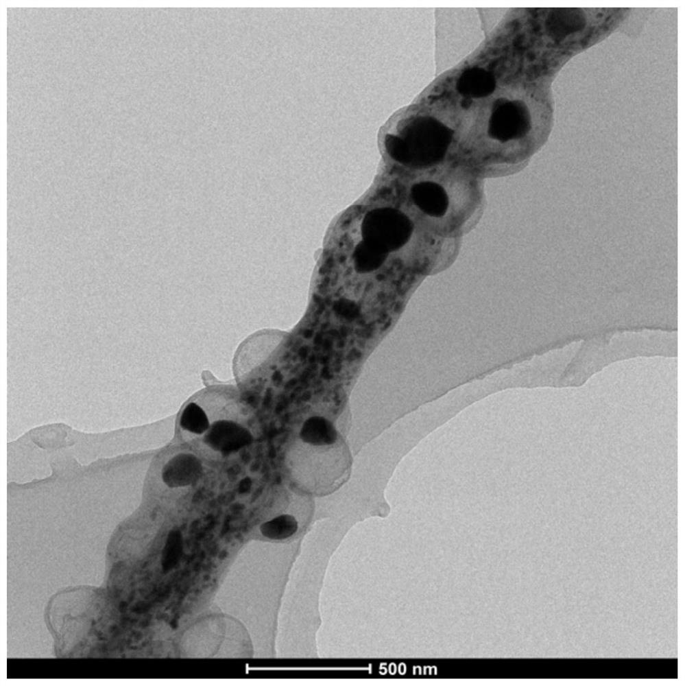一种氮掺杂碳纳米纤维复合空心碳壳薄膜的制备方法和应用