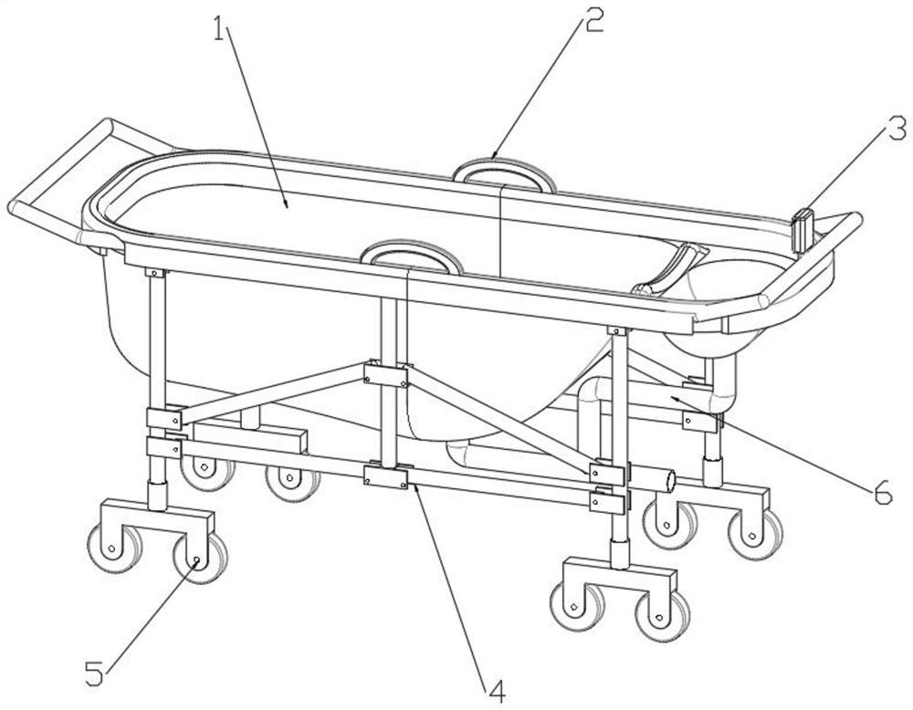 一种多功能轻便可拆卸移动浴缸