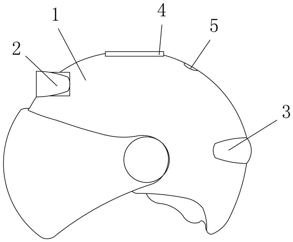 一种动作识别的LED安全提示头盔