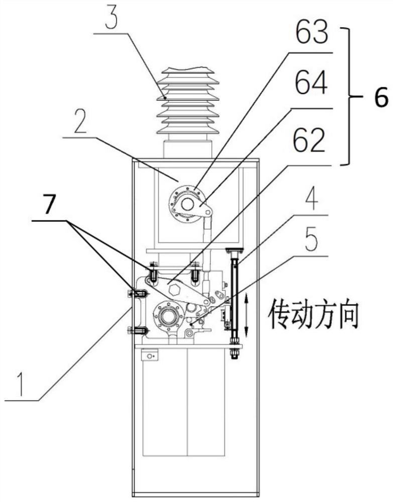 不停电更换断路器操动机构的连接结构及方法