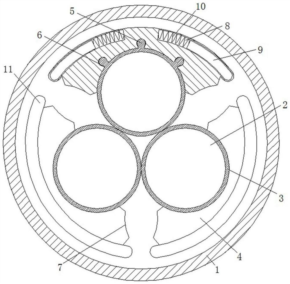 一种耐冲击电缆及其加工模具