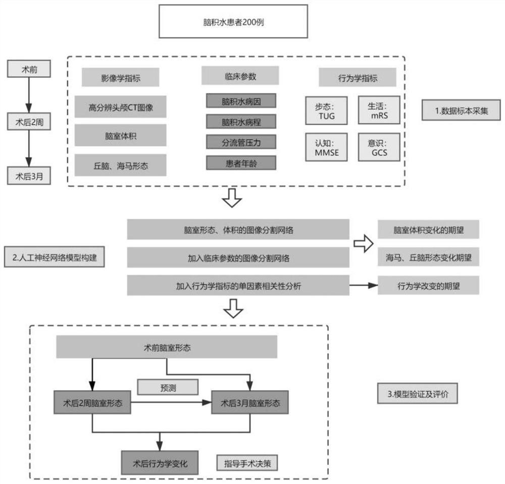 人工神经网络图像分析预测脑积水分流手术疗效的方法