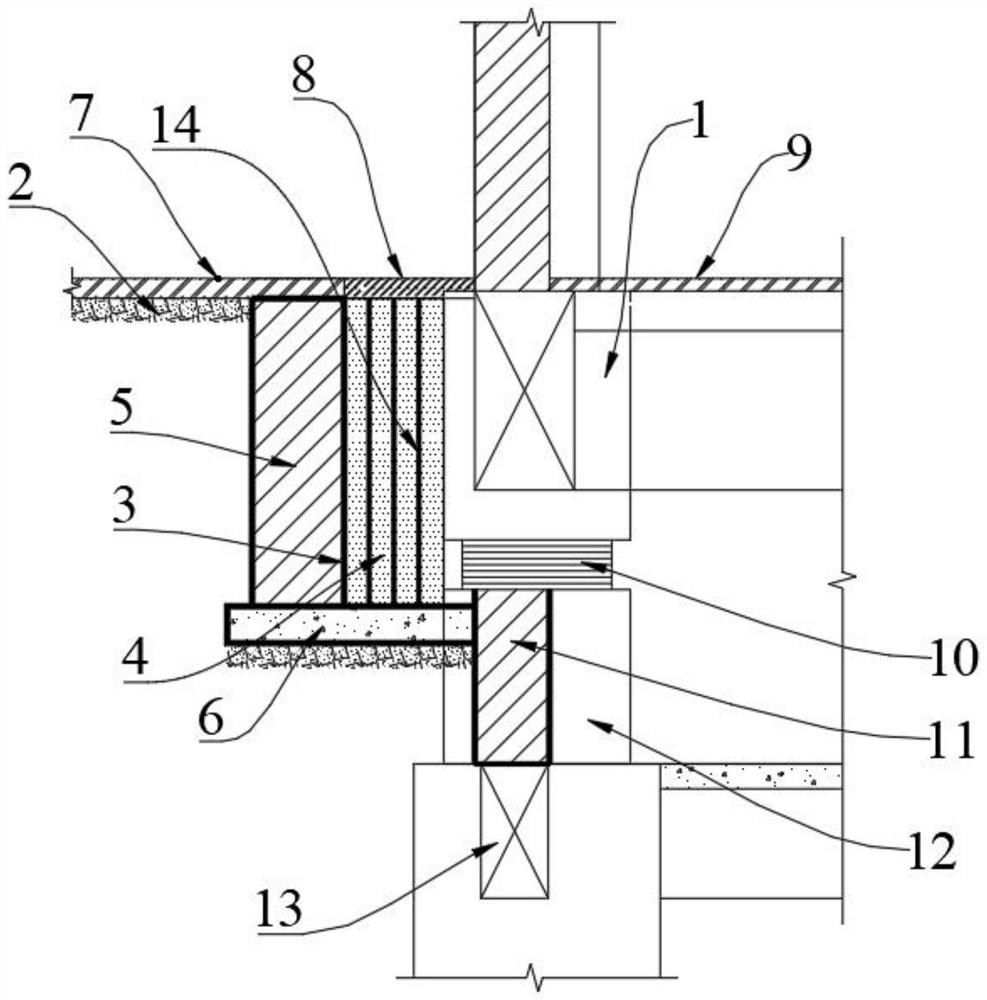 一种新型房屋建筑基础隔震结构的隔震沟系统