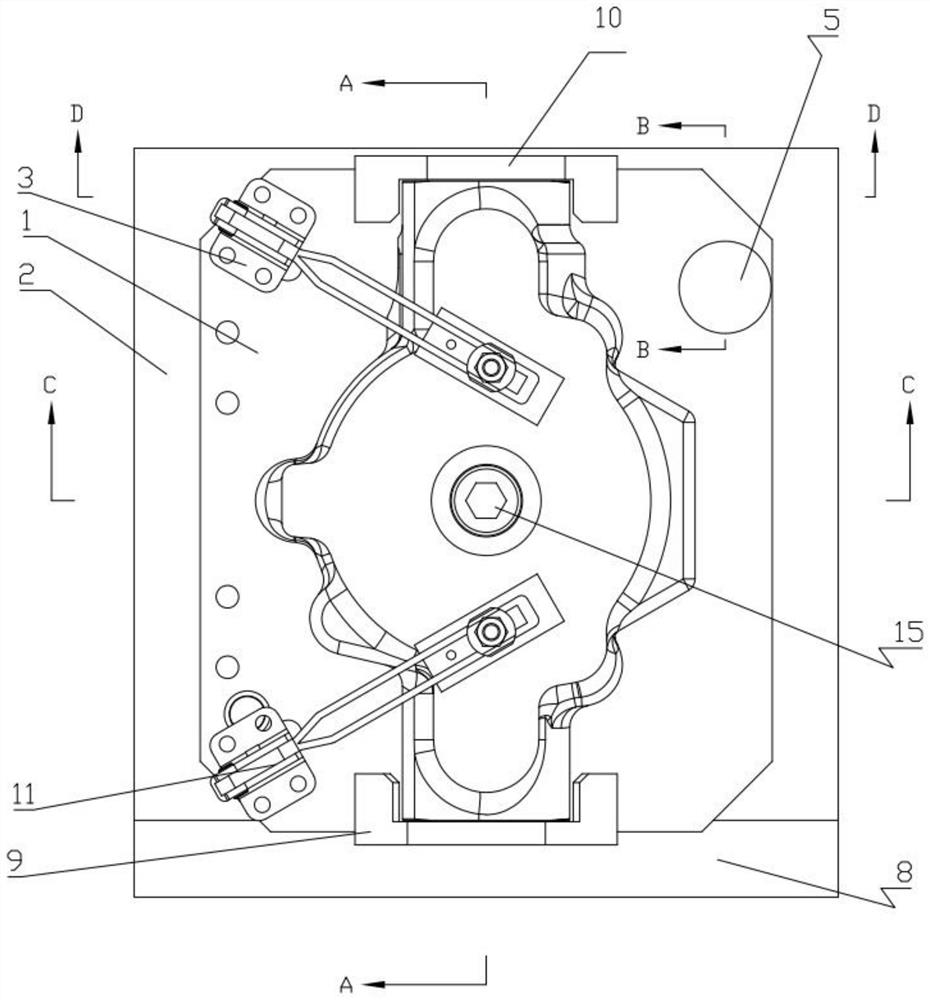 用于异形壳体零件的固定工装