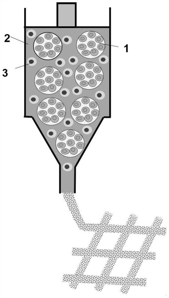 一种基于凝胶微球的3D打印生物墨水及其应用