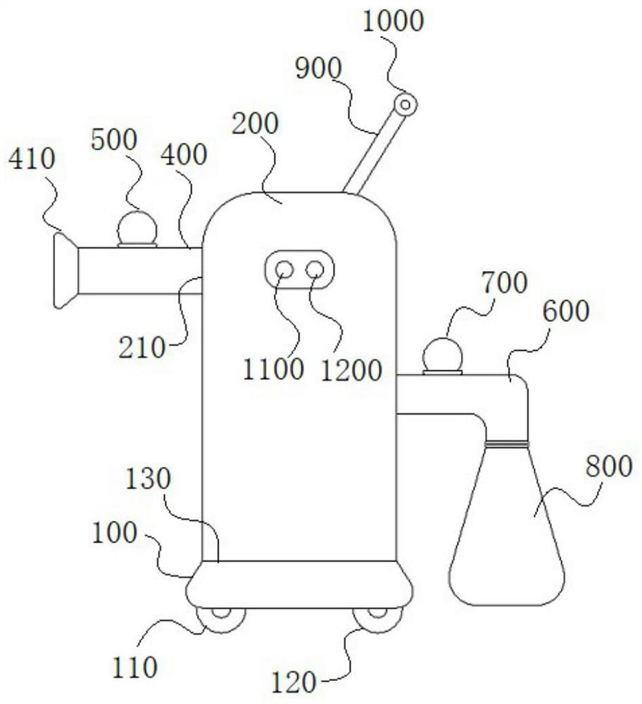 一种应用于通仓交融手术室的敷料吸除装置