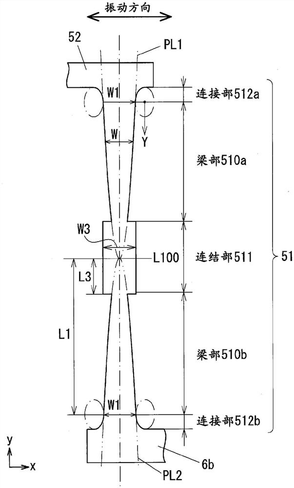 MEMS梁构造以及MEMS振动发电元件