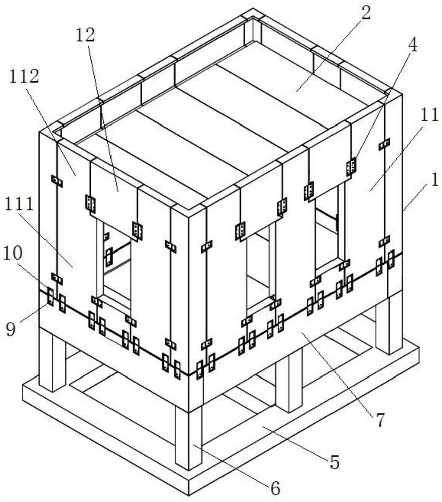 一种用于冻土区的高预制率装配式结构体系及其施工方法