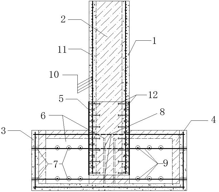 免模板的预制叠合装配式墩柱-承台结构及其施工方法