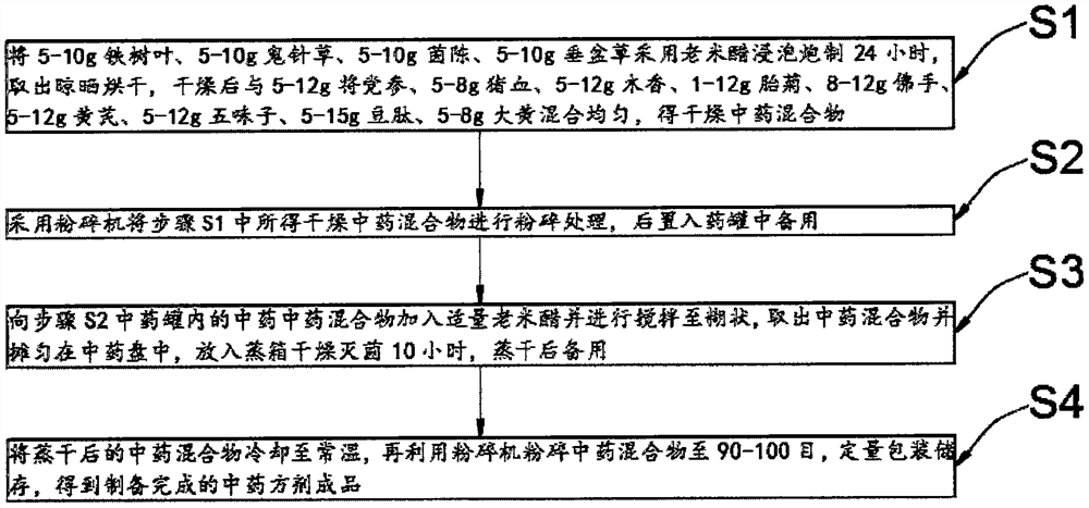 一种治疗乙肝、肝硬化及腹水、肿瘤的中药方剂及其制备方法