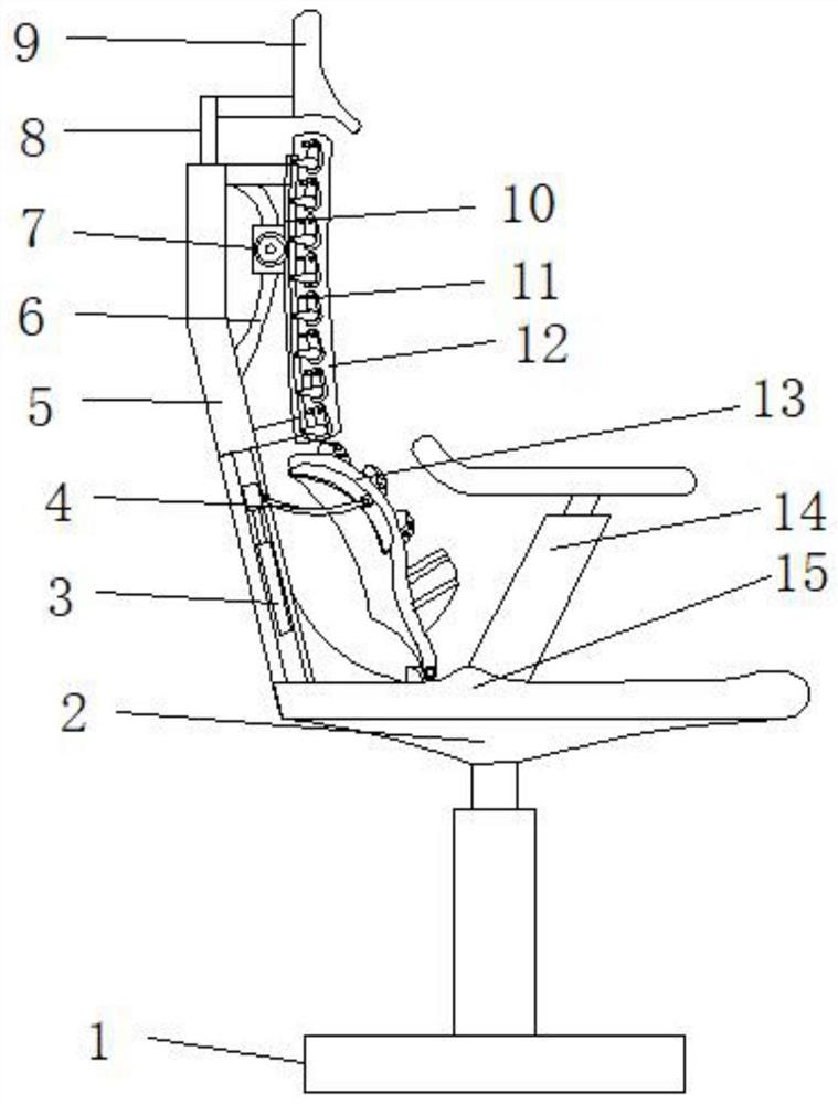 一种脊形仿生造背功能椅