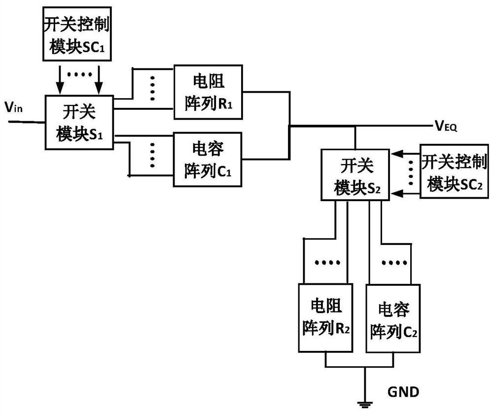 一种基于通硅电容可配置的三维均衡器及其参数设计方法