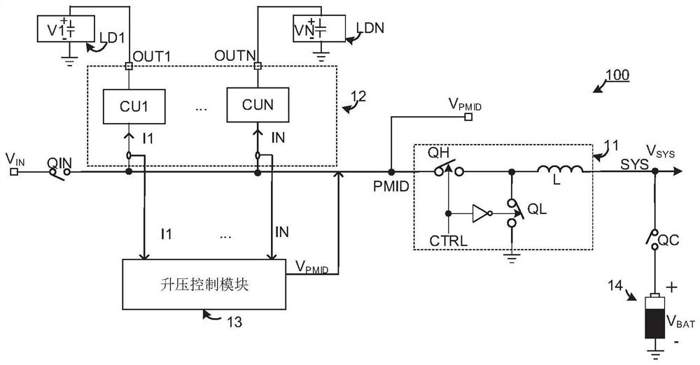 具有自动调节输出电压的双向电池充电电路和方法