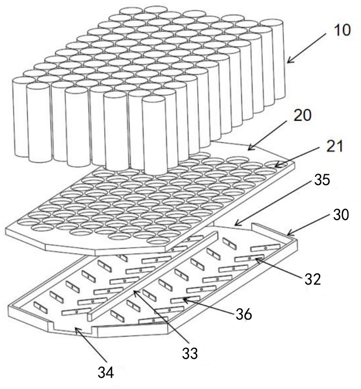 一种具有涡产生器的新型锂离子电池散热装置