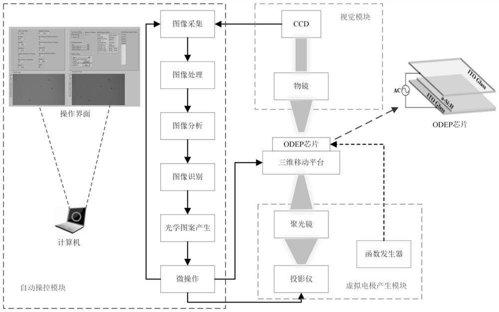 基于数据驱动ODEP运动学模型的微纳米粒子移动控制方法