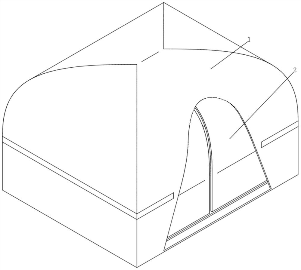 一种可以防止堆积积雪的帐篷