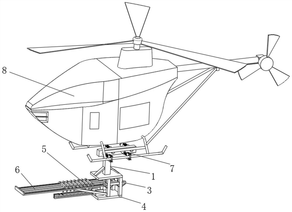 一种无人直升机自动抛投装置