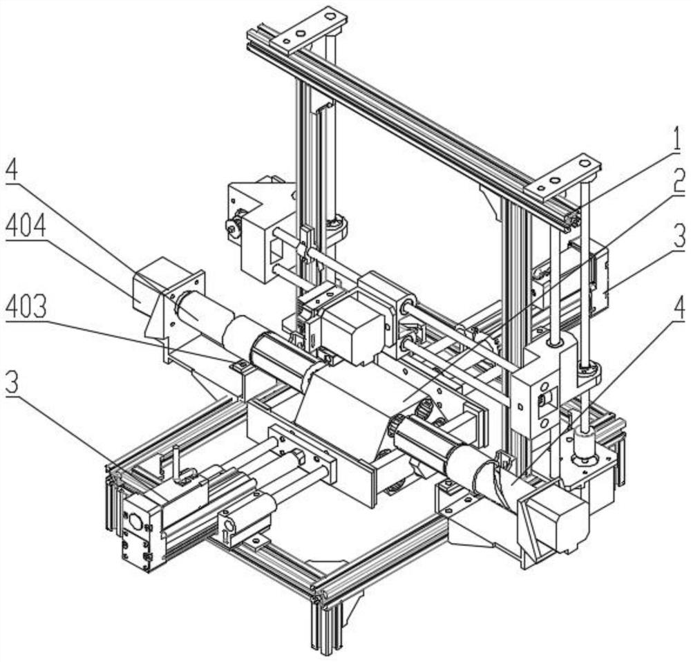 一种用于多边形柱结构整体成型的连续纤维3D打印装置