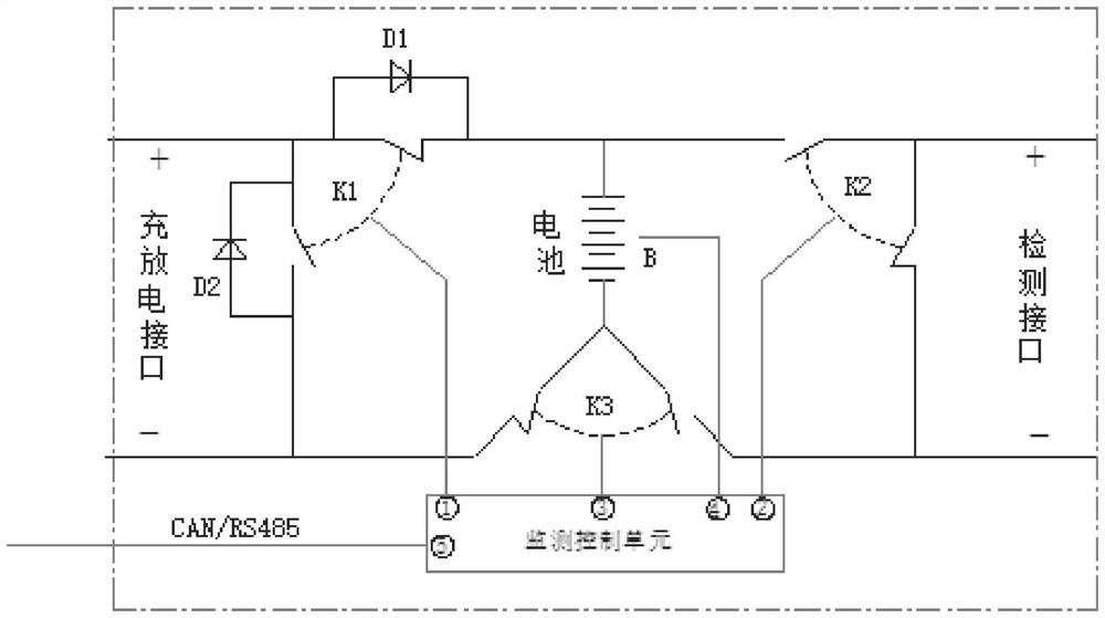 一种能源站直流屏电池模组柔性连接装置与架构