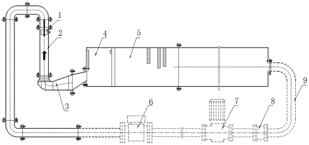 一种用于核电循环水泵进水流道试验的试验系统